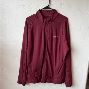 Alphalete Burgundy Full-Zip Jacket
